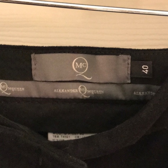 McQ by Alexander McQueen tuxedo velvet pants, - Picture 3 of 4